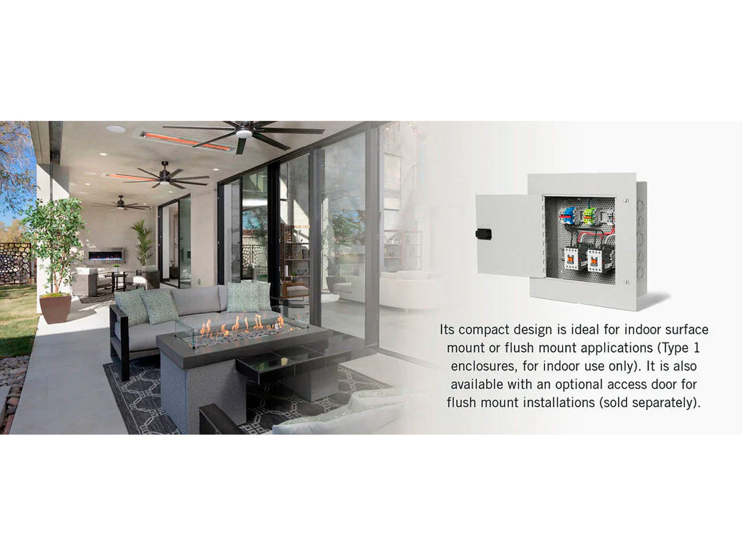 Infratech 14 4790 Enhanced Timer Package Flush Mount Access Door - Gray Color