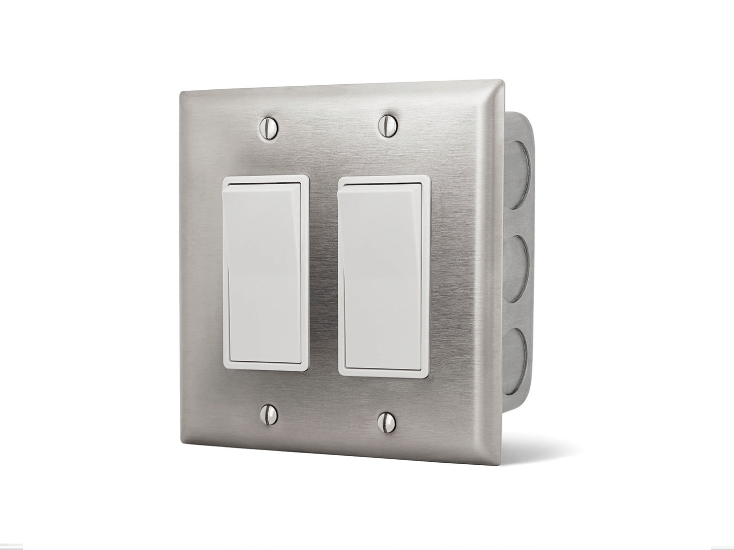 Infratech Dual On Off Switch Wall Plate Gangbox 20 Amp Indoor