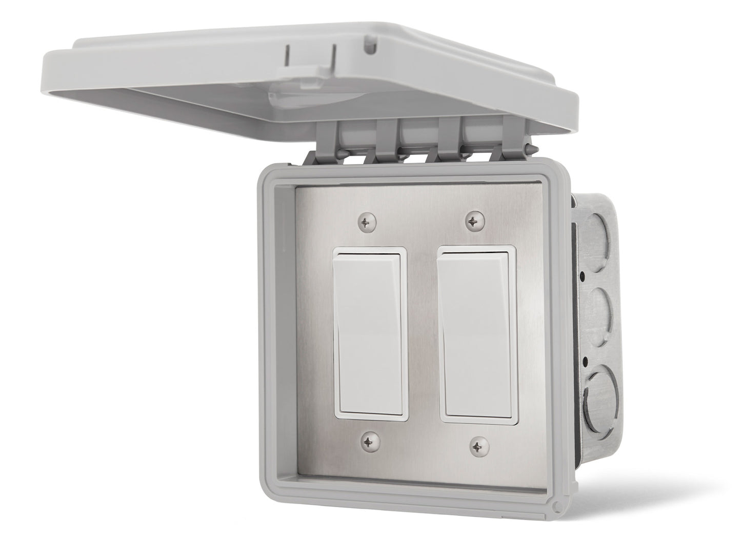 Infratech Dual On Off Switch Flush Mount Gangbox 20 Amp Weatherproof