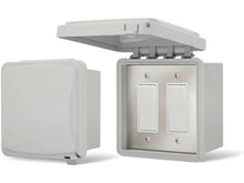 Infratech Dual On Off Switch Surface Mount Gangbox 20 Amp Weatherproof