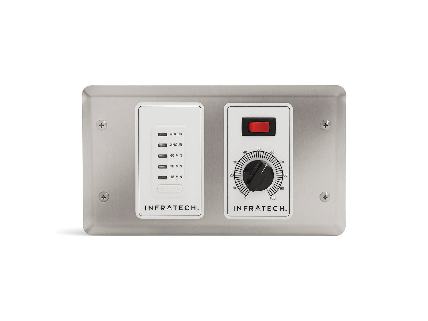 Infratech 30 4045 Solid State Control - 1 Zone Analog Control with Digital Timer - 4.5 x 6.75 x 2.5 in. - Gray Steel Color