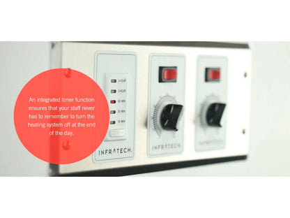 Infratech 30 4045 Solid State Control - 1 Zone Analog Control with Digital Timer - 4.5 x 6.75 x 2.5 in. - Gray Steel Color