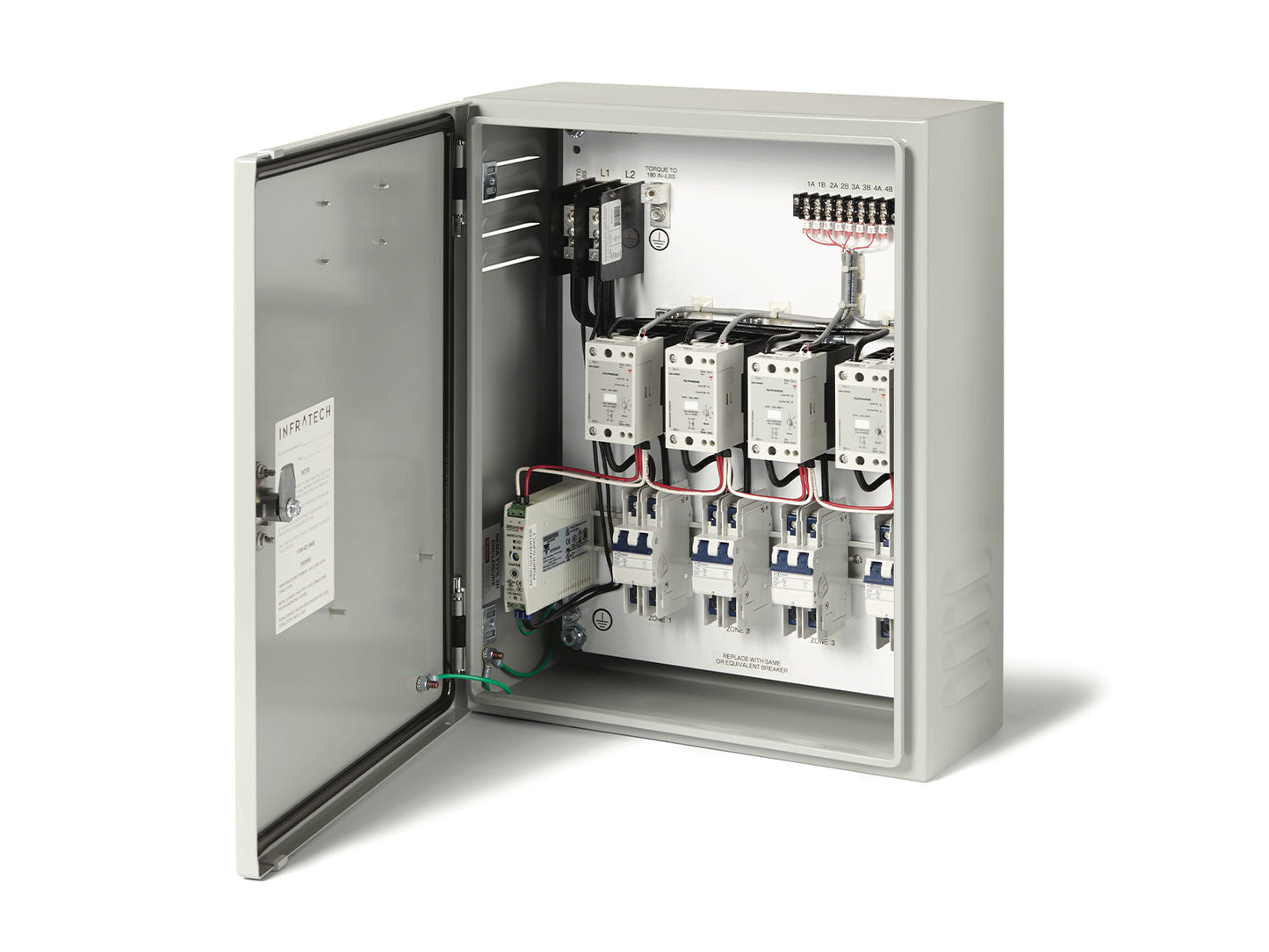 Infratech 30 4066 Home Management System Control - 1 Relay Panel - 20 x 16 x 7 in. - Gray Steel Color