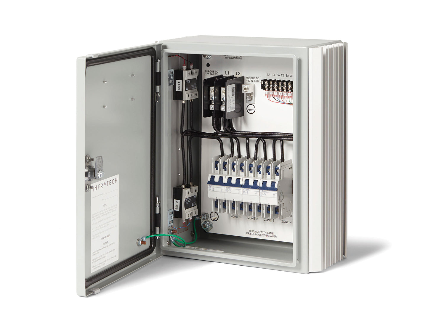 Infratech 30 4054 Solid State Control - 1 Relay Panel - 16 x 14 x 7 in. - Gray Steel Color