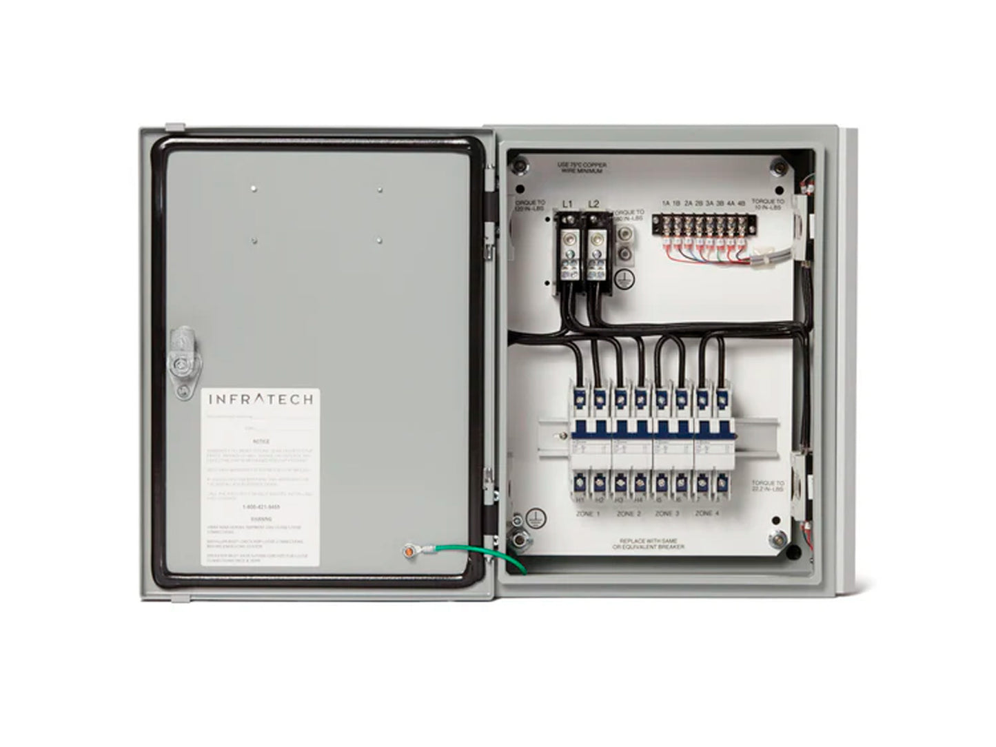 Infratech 30 4054 Solid State Control - 1 Relay Panel - 16 x 14 x 7 in. - Gray Steel Color