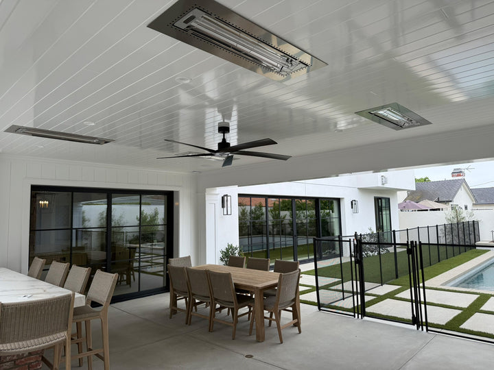 Infratech Patio Heaters at Luxury Newport Beach, CA home