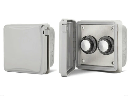 Infratech 120V Dual INF10 W Flush Mount Gang Box Weatherproof