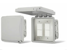 Infratech Dual Duplex Switch Flush Mount Gangbox 20 Amp Weatherproof