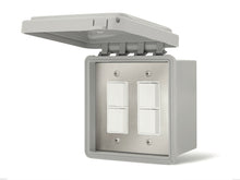 Infratech Dual Duplex Switch Surface Mount Gangbox 20 Amp Weatherproof