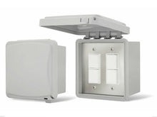 Infratech Dual Duplex Switch Surface Mount Gangbox 20 Amp Weatherproof