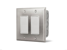 Infratech Dual On Off Switch Wall Plate Gangbox 20 Amp Indoor