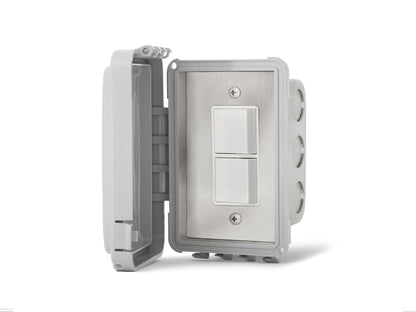 Infratech Single Duplex Switch Flush Mount Gangbox 20 Amp Weatherproof
