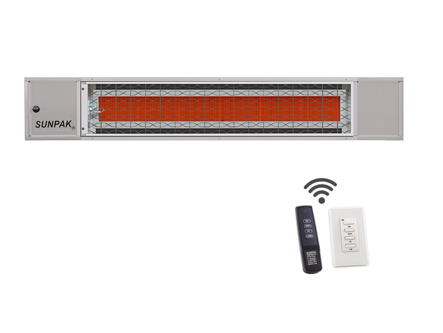 Sunpak - S34S TSR Stainless Steel - 34,000 BTU 2-Stage Heater with Remote Control