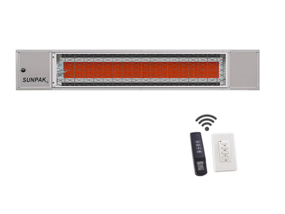 Sunpak - S34S TSR Stainless Steel - 34,000 BTU 2-Stage Heater with Remote Control