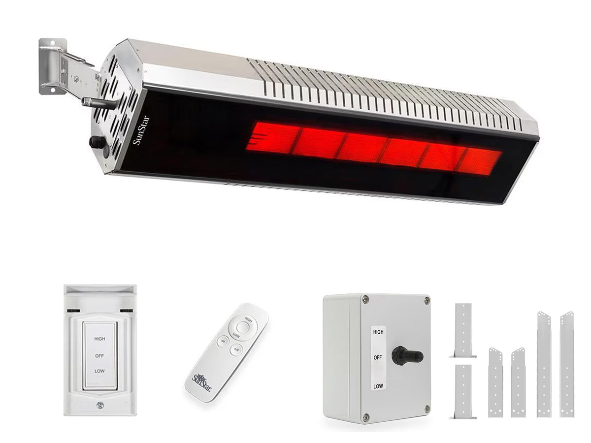 SunStar SGL Glass Series 35,000 BTU Marine Grade Patio Heater