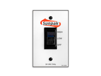 Sunpak S34B TSH 34,000 BTU 2-Stage Gas Patio Heater - Black - Control Switch