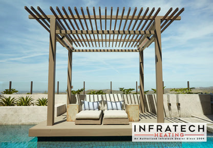 Infratech C Series 33 Inch 1500W Single Element Electric Patio Heater
