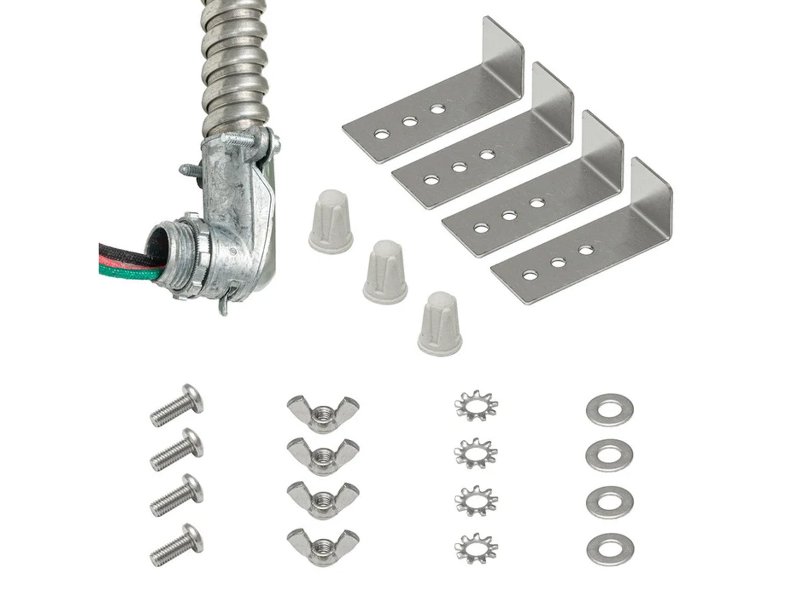 Infratech Flush Mount Frame 4' Whip w/ Hardware Kit